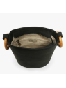 Woomen WCRO22 - POLYURÉTHANE - BLACK sac seau bandoulière sacs-a-mains