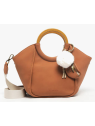Woomen WCRO23 - POLYURÉTHANE - BROWN sac porté main ou bandoulière m sacs-a-mains
