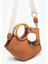 Woomen WCRO23 - POLYURÉTHANE - BROWN sac porté main ou bandoulière m sacs-a-mains