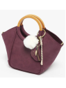 Woomen WCRO23 - POLYURÉTHANE - GRAPE sac porté main ou bandoulière m sacs-a-mains