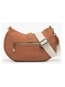 Woomen WCRO29 - POLYURÉTHANE - BROWN sac demi lune porté travers sacs-a-mains