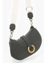 Woomen WCRO29 - POLYURÉTHANE - BLACK sac demi lune porté travers sacs-a-mains