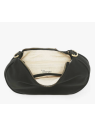 Woomen WCRO29 - POLYURÉTHANE - BLACK sac demi lune porté travers sacs-a-mains