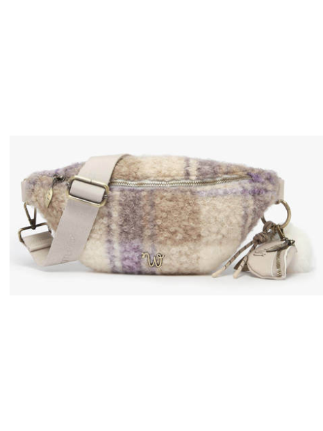 Woomen WALS04 - POLYESTER - CHECK LAVEN banane porté travers sacs-a-mains