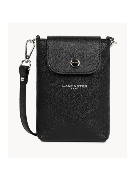 Lancaster 480-069 - CUIR DE VACHETTE - NOI pochette smartphone sacs-a-mains