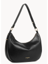 Lancaster 480-077 - CUIR DE VACHETTE - NOI grand sac besace sacs-a-mains
