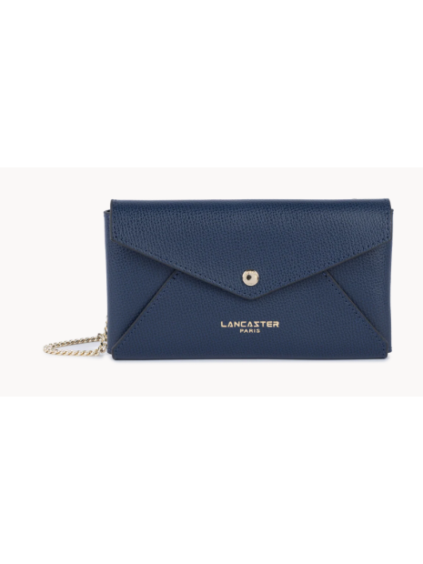 Lancaster 138-015 - CUIR DE VACHETTE - BLE pochette bandoulière sacs-a-mains