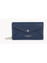 Lancaster 138-015 - CUIR DE VACHETTE - BLE pochette bandoulière sacs-a-mains