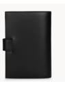Lancaster 137-15 - CUIR DE VACHETTE - NOIR portefeuille femme patte pression smooth portefeuille-homme