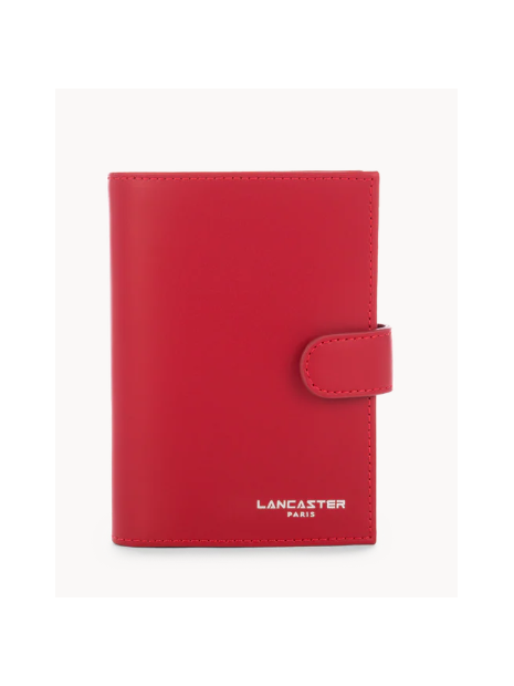 Lancaster 137-15 - CUIR DE VACHETTE - ROUG portefeuille femme patte pression smooth portefeuille-homme