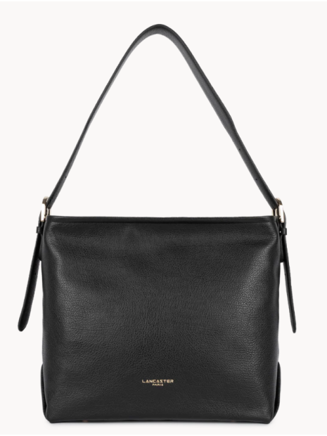 Lancaster 529-92 - CUIR DE VACHETTE - NOIR sac seau porté épaule sacs-a-mains