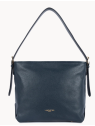 Lancaster 529-92 - CUIR DE VACHETTE - BLEU sac seau porté épaule sacs-a-mains