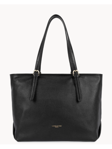 Lancaster 529-93 - CUIR DE VACHETTE - NOIR sac cabas épaule sacs-a-mains