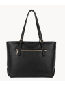 Lancaster 529-93 - CUIR DE VACHETTE - NOIR sac cabas épaule sacs-a-mains
