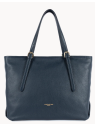 Lancaster 529-93 - CUIR DE VACHETTE - BLEU sac cabas épaule sacs-a-mains