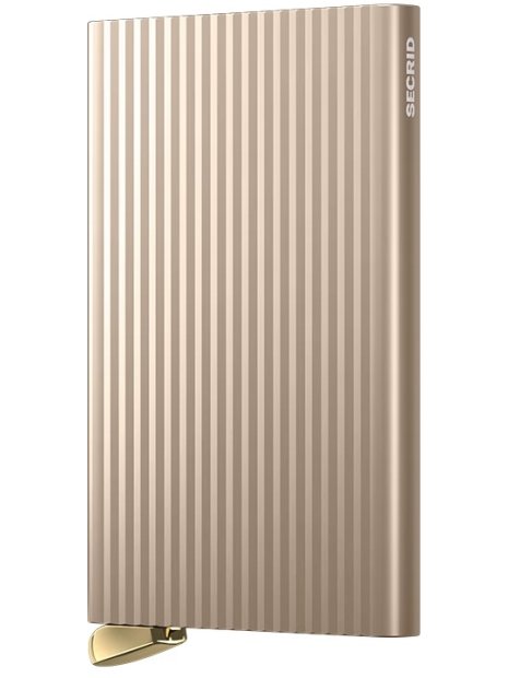 Secrid CFI - ALUMINIUM - CASHMERE BEIGE porte cartes premium fluted secrid porte-cartes
