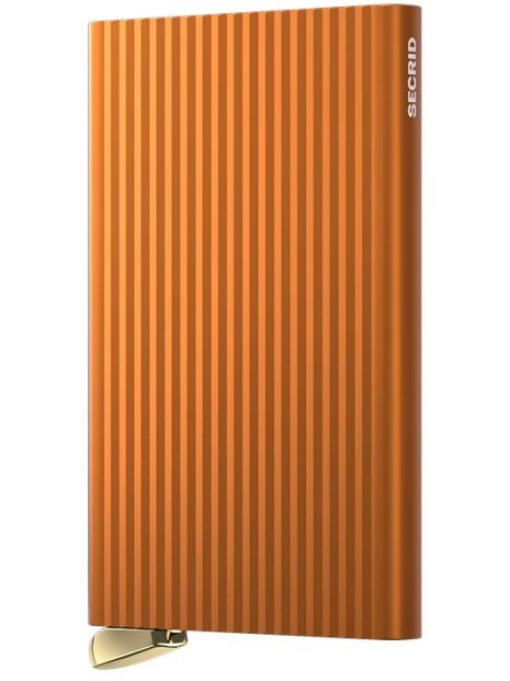 Secrid CFI - ALUMINIUM - ORANGE porte cartes premium fluted secrid porte-cartes