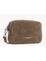 Lancaster 480-065 - CUIR DE VACHETTE VELOU sac porté travers s sacs-a-mains