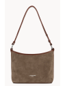 Lancaster 480-080 - CUIR DE VACHETTE VELOU sac seau porté épaule sacs-a-mains