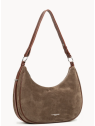 Lancaster 480-082 - CUIR DE VACHETTE VELOU grand sac besace porté épaule sacs-a-mains