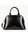Lancaster 531-063 - CUIR DE VACHETTE - NOI sac demi lune porté main ou travers sacs-a-mains
