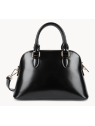 Lancaster 531-063 - CUIR DE VACHETTE - NOI sac demi lune porté main ou travers sacs-a-mains