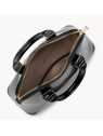 Lancaster 531-063 - CUIR DE VACHETTE - NOI sac demi lune porté main ou travers sacs-a-mains