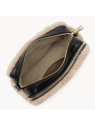 Lancaster 518-022 - POLYESTER/CUIR - BEIGE sac trotteur moumoute sacs-a-mains