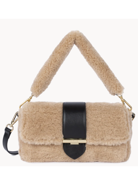 Lancaster 518-023 - POLYESTER/CUIR - BEIGE sac baguette sacs-a-mains