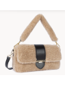 Lancaster 518-023 - POLYESTER/CUIR - BEIGE sac baguette sacs-a-mains