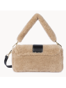 Lancaster 518-023 - POLYESTER/CUIR - BEIGE sac baguette sacs-a-mains