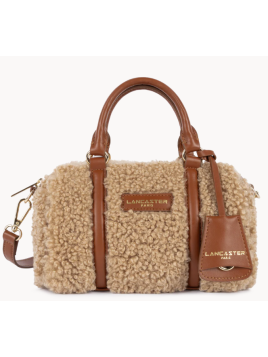 Lancaster 518-053 - POLYESTER/CUIR - COGNA sac polochon mini lancaster moumoute Sacs à mains