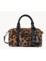 Lancaster 518-053 - POLYESTER/CUIR - NOIR  petit sac polochon moumoute sacs-a-mains