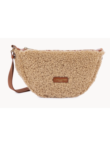 Lancaster 518-054 - POLYESTER/CUIR - COGNA sac banane moumoute sacs-a-mains