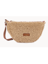 Lancaster 518-054 - POLYESTER/CUIR - COGNA sac banane moumoute sacs-a-mains