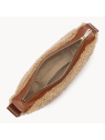 Lancaster 518-054 - POLYESTER/CUIR - COGNA sac banane moumoute sacs-a-mains