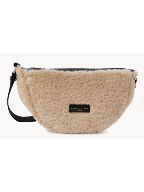 Lancaster 518-054 - POLYESTER/CUIR - BEIGE sac banane moumoute sacs-a-mains