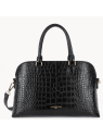 Lancaster 524-114 - CUIR DE VACHETTE - NOI grand sac demi lune sacs-a-mains