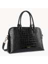 Lancaster 524-114 - CUIR DE VACHETTE - NOI grand sac demi lune sacs-a-mains
