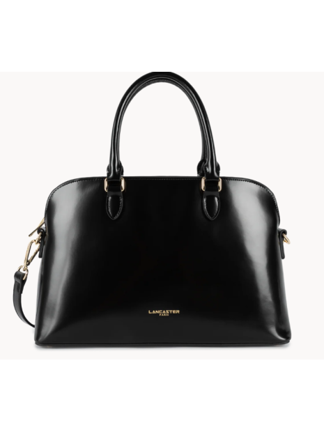 Lancaster 531-064 - CUIR DE VACHETTE - NOI grand sac demi lune sacs-a-mains