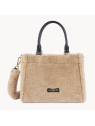 Lancaster 518-055 - POLYESTER/CUIR - BEIGE mini sac cabas main sacs-a-mains