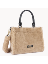 Lancaster 518-055 - POLYESTER/CUIR - BEIGE mini sac cabas main sacs-a-mains