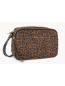 Lancaster 518-046 - POLYESTER/CUIR - LÉOPA sac porté travers s sacs-a-mains