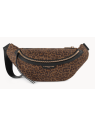Lancaster 518-047 - POLYESTER/CUIR - LÉOPA banane porté travers sacs-a-mains