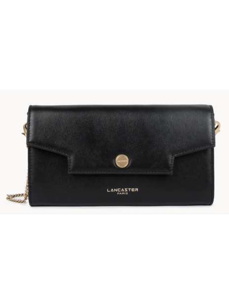Lancaster 131-062 - CUIR DE VACHETTE - NOI pochette xs porté travers sacs-a-mains