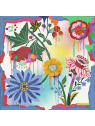 La Seta Mantero 742549590 - SOIE - MULTICOLORE carré de soie 70x70cm fresh painted carre-de-soie
