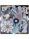 La Seta Mantero 742549590 - SOIE - BLEU CIEL carré de soie 70x70cm fresh painted carre-de-soie