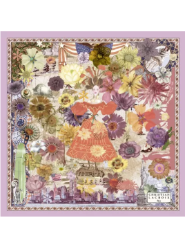 La Seta Mantero 742550001 carré de soie 70x70cm new word summer carre de soie