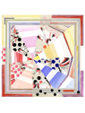 La Seta Mantero 742549679 - SOIE - ROSE carré de soie 70x70cm objectif couleur carre-de-soie