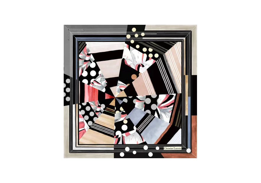carré de soie 70x70cm objectif couleur